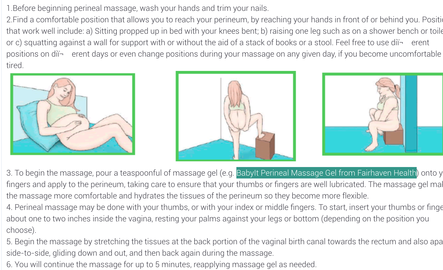 Como hacer masaje perineal
